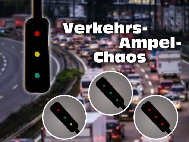 Verkehrs-Ampel-Chaos