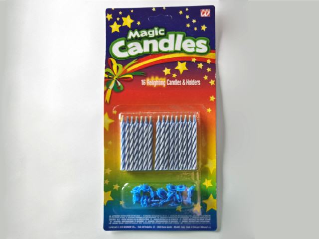Zauberkerzen "MAGIC CANDLES", blau