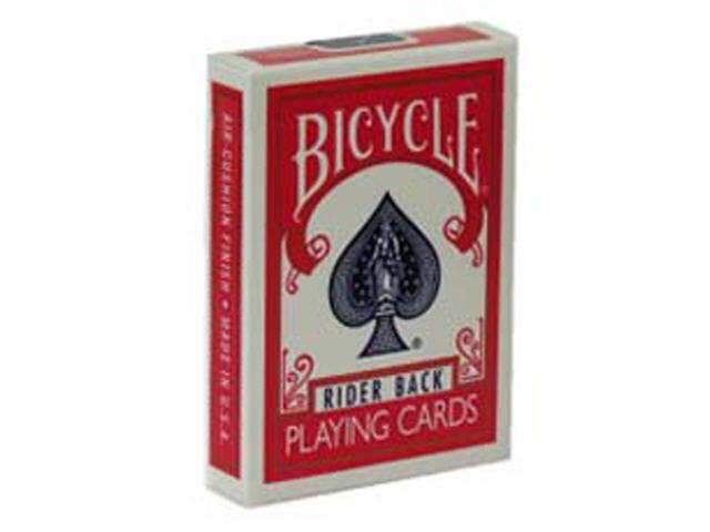 Bicycle 808 Rider Back Rot/Rot Rückseiten Spielkarten KEINE VORDERSEITE NEU 