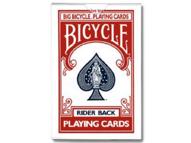 Bicycle Riesenkarten, rot