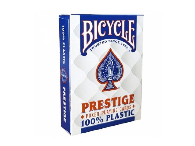 Bicycle Prestige Plastic Playing Cards, blue